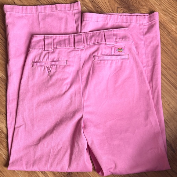 DICKIES Pink Wide-Leg Pants - Picture 4 of 5